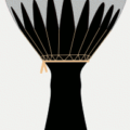 african drum bw free clipart