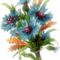 blue flowers free clipart