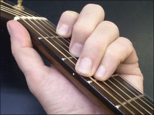 c major chord on guitar free clipart