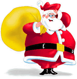 christmas santa claus w sack free clipart