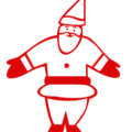 christmas santa claus white red free clipart