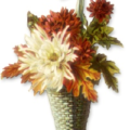 chrysanthemum basket free clipart