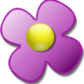 crystal flower purple free clipart