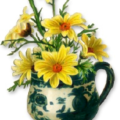 daisies mug free clipart