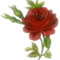 deep red rose free clipart