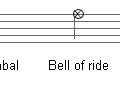 drumkit notation cymbals free clipart