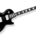 electric guitar black free clipart