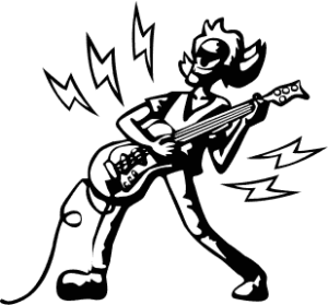 electric guitar solo free clipart