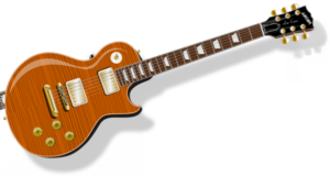 electric guitar striped free clipart