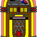 fifties jukebox free clipart