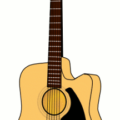 folk guitar free clipart