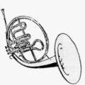 french horn free clipart