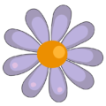 funny flower free clipart