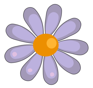funny flower free clipart