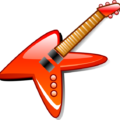 hot electric guitar free clipart