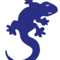 lizard icon blue free clipart