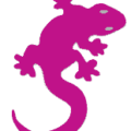 lizard icon pink free clipart