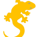 lizard icon yellow free clipart