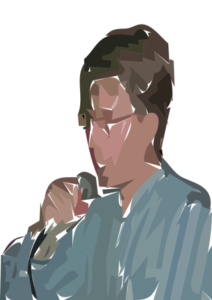 man singing free clipart