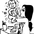 nervous baby free clipart