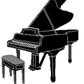 piano 1 free clipart