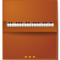 piano front view free clipart