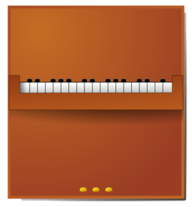 piano front view free clipart