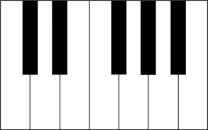 piano keys free clipart