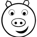 pig smiley free clipart