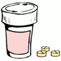 pills and bottle free clipart