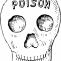 poison skull free clipart