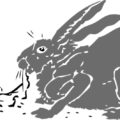 rabbit dark rabbit free clipart