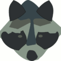 raccoon face abstract free clipart