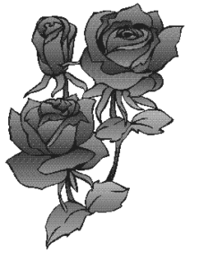 roses shaded free clipart