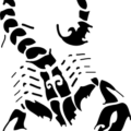 scorpion black free clipart