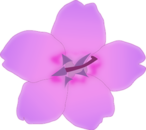 soft purple blossom free clipart