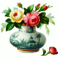 vase flowers free clipart