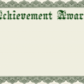 achievement award template free clipart