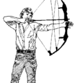 archer men bw free clipart