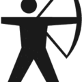 archery silhouette free clipart