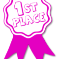 award ribbon pink 1st free clipart