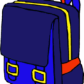 backpack blue free clipart