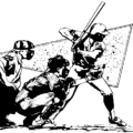 baseball at the plate free clipart