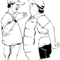 baseball umpire coach argue free clipart