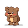 bear cute free clipart image