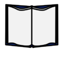 blue book open free clipart