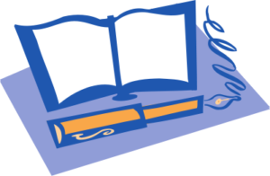 book and pen free clipart