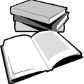 books gray black free clipart