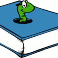 bookworm blue free clipart