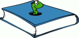 bookworm blue free clipart